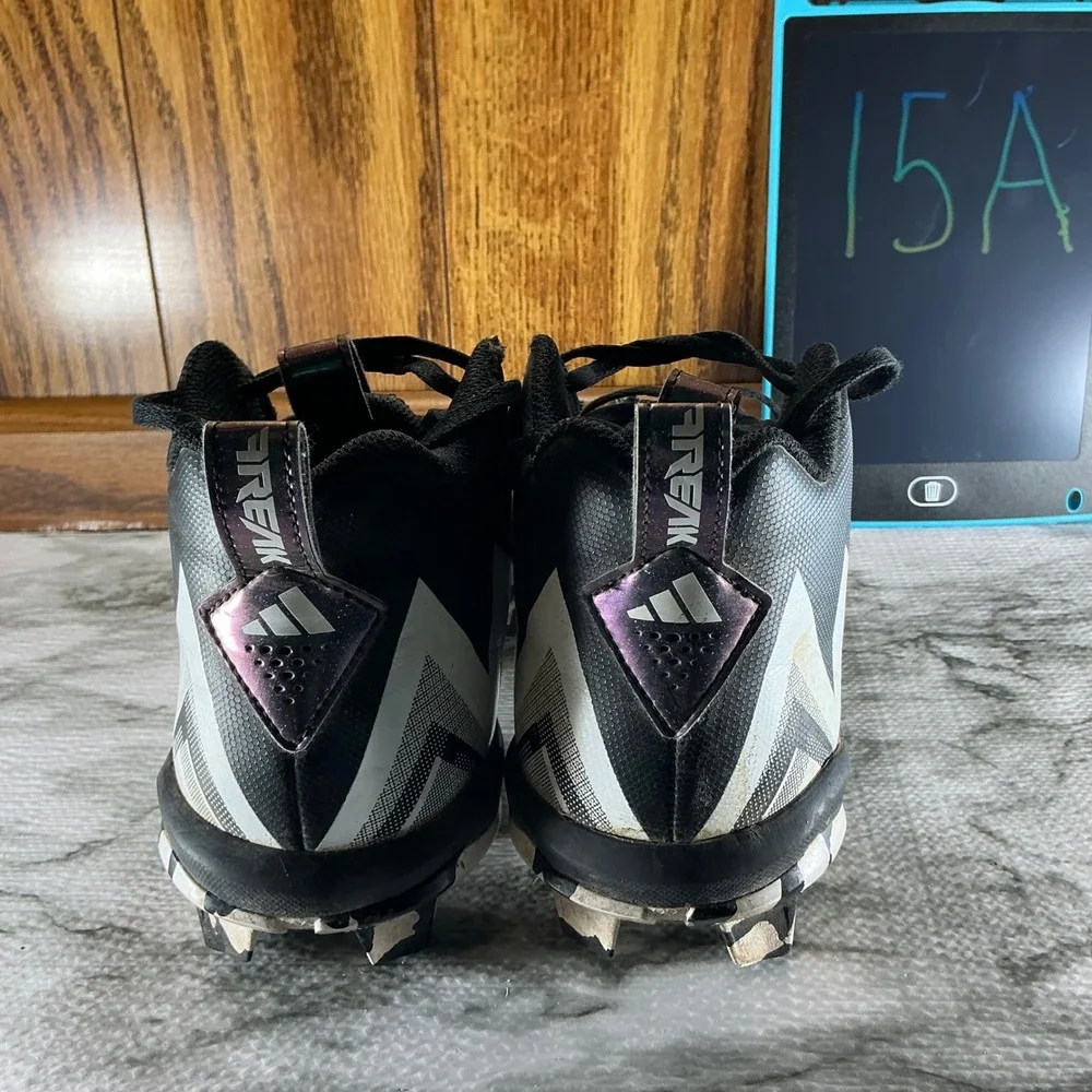 Adidas Freak Football Cleats Molded High Top‎ Black White Size US 10